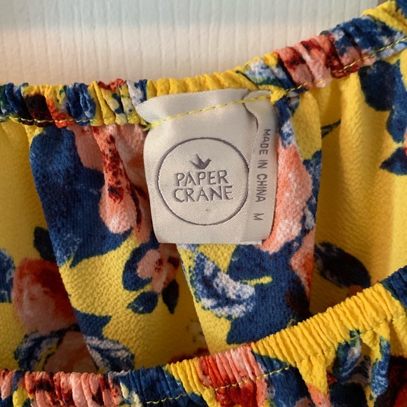 Paper crane cold shoulder blouse - Picture 3 of 3